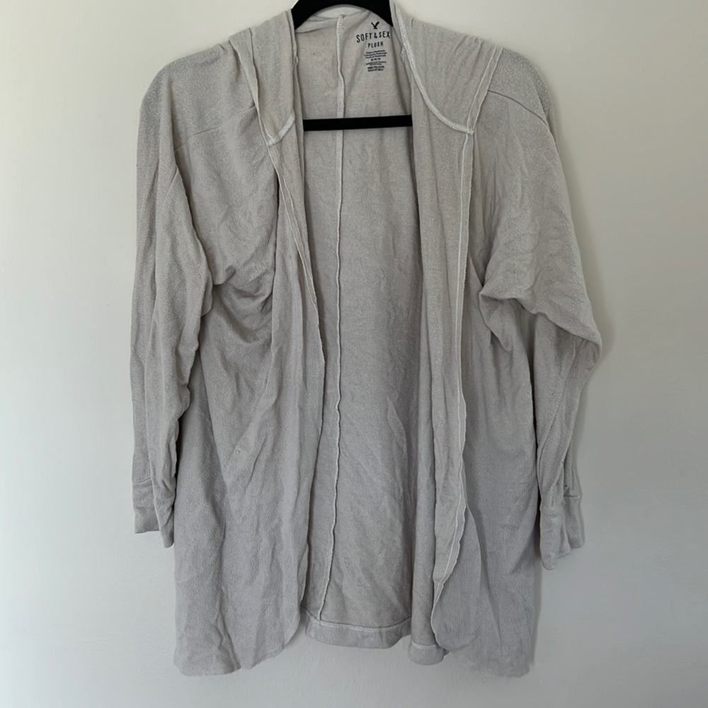 AE tan cardigan